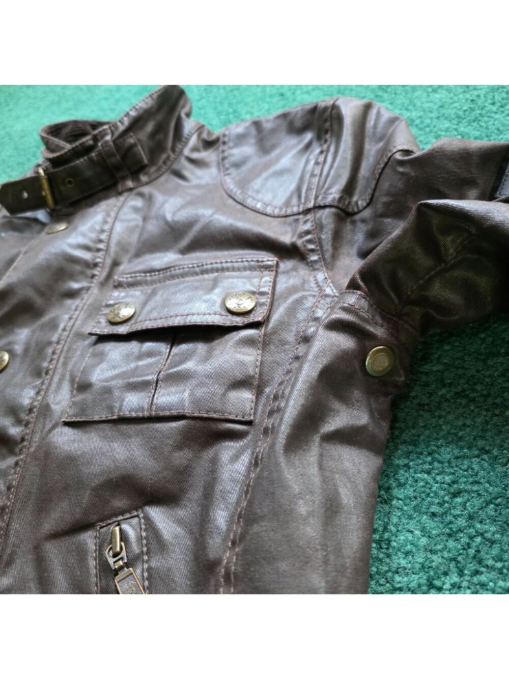 Vtg Belstaff Motorcycle Jacket Six Days Blouson 1960 Collection Gold Label Sz 42 - Picture 7 of 16
